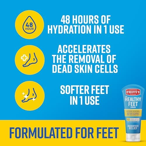 OKeeffes Healthy Feet Intense Renewal Cream, 3 oz Tube, 1-Pack