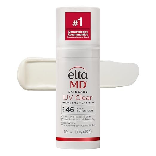 EltaMD UV Clear Face Sunscreen with Zinc Oxide, Oil-Free, SPF 46 and SPF 50 Review